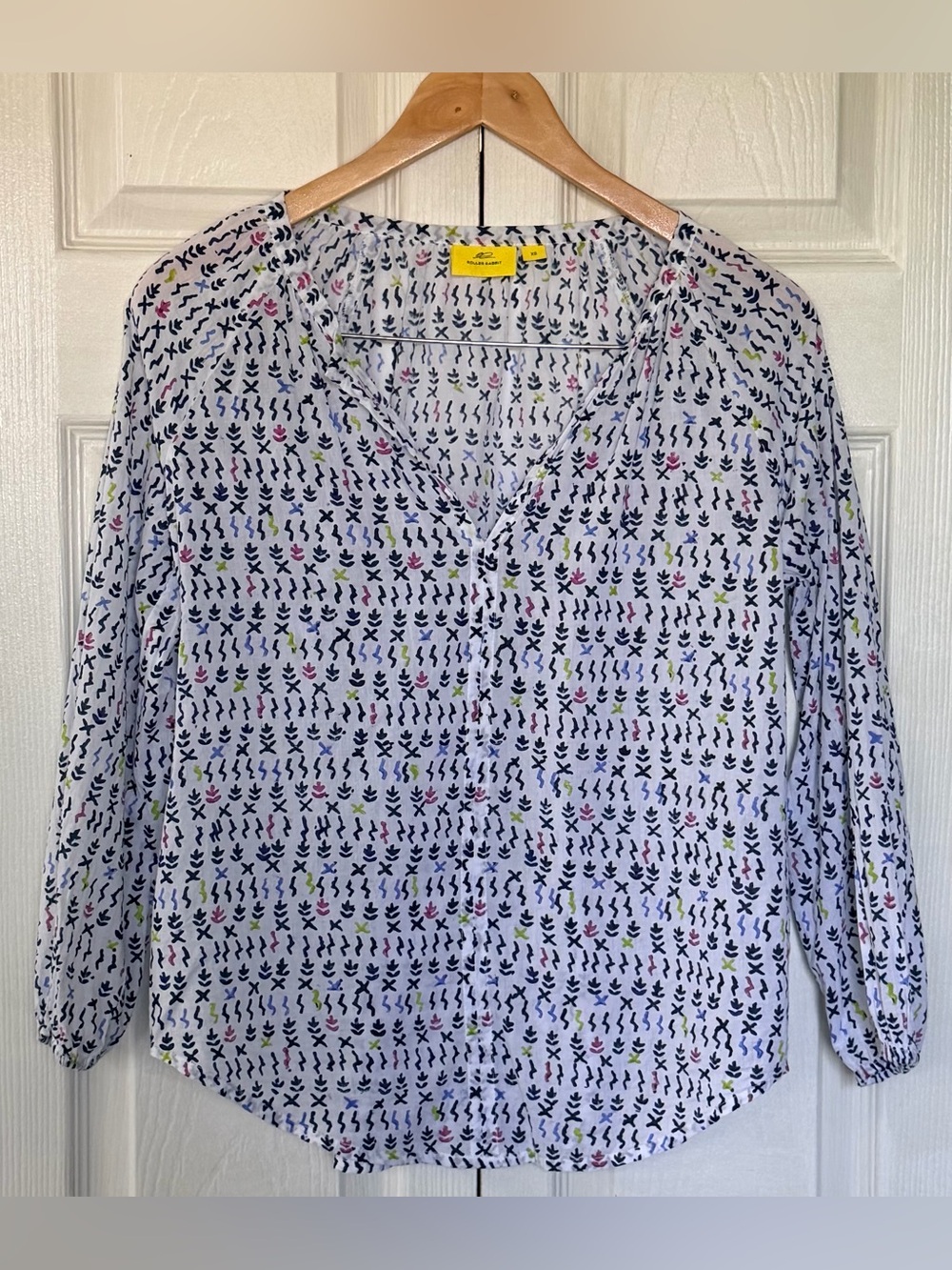 Roller Rabbit Light Blue Printed Button-Down Shirt